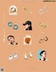 A poster with a bunch of different types of earrings.